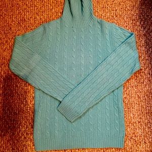 JCrew cable knit wool turtleneck - size m